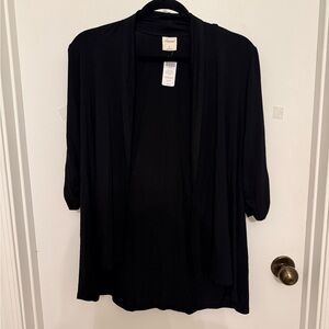 Soma Classic Black Open Cardigan